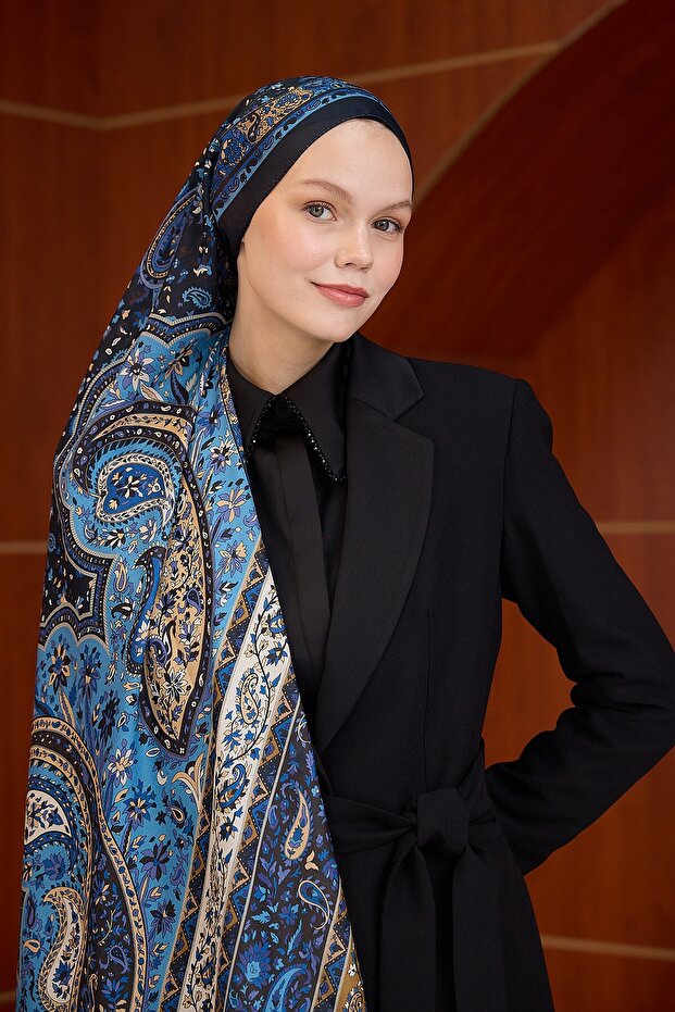 Winter Bloom Soft Şal - 3