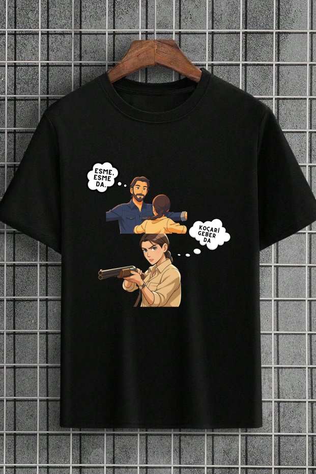 Fair Koçari̇ and Esme Furtuna Designed Custom Design Breathable Premium Printed Cotton T-Shirt