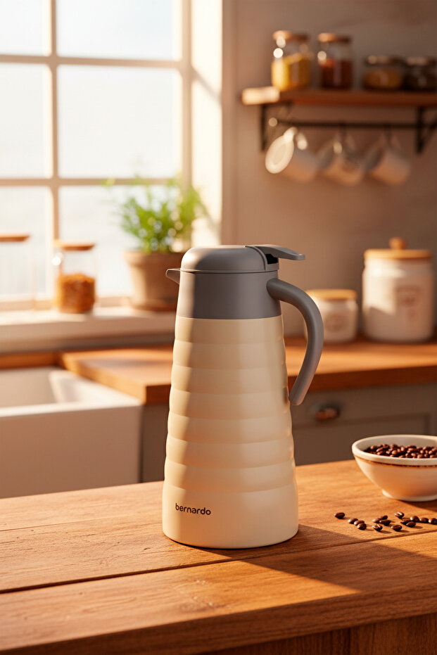 Nora 2 Litre Çelik Termos Krem - 4