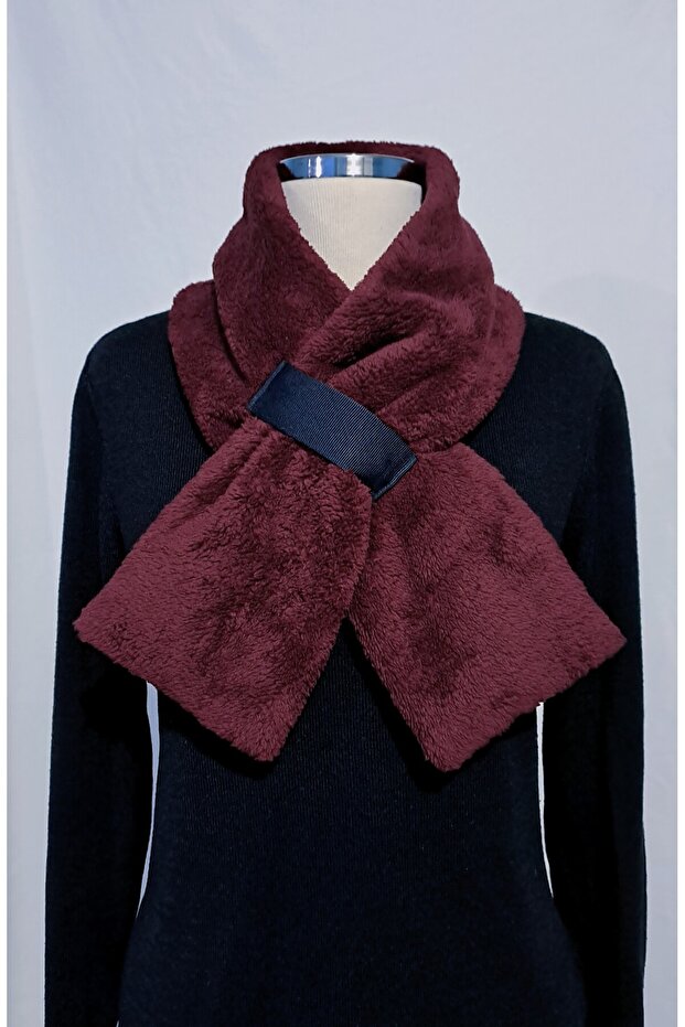 , peluş boyunluk atkı. - 2