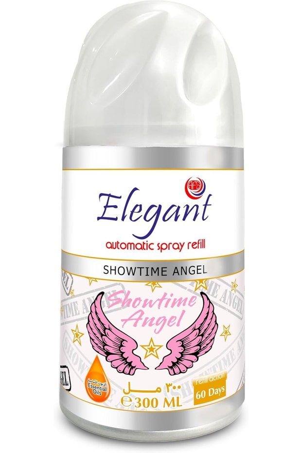 Elegant Automatic Spray REFILL – Showtime Angel – 300ML – Air Freshener REFILL for Home And Bathroom