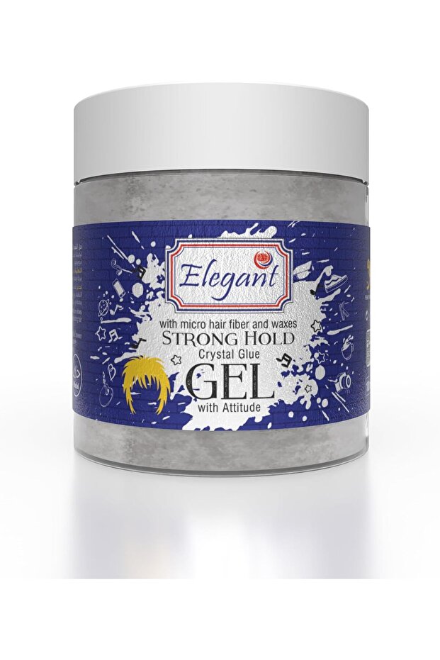 Elegant Hair Gel – Strong Hold – 100ML – Crystal Glue Styling Gel, Quick Dry And No Flaking