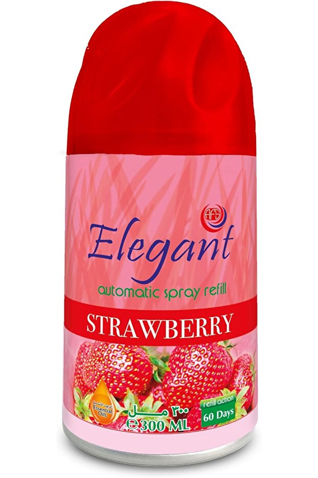 Elegant Automatic Spray Refill – Strawberry – 300ML – Air Freshener Refill for Home And Bathroom