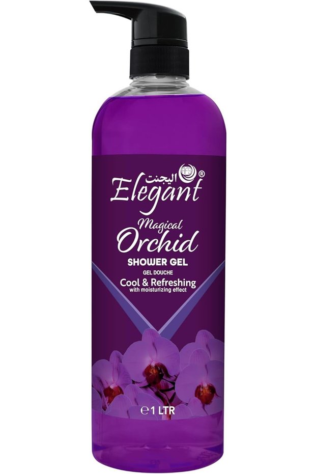 Elegant Shower Gel | Magical Orchid | 1 Liter | Rejuvenating Body Wash by Elegant