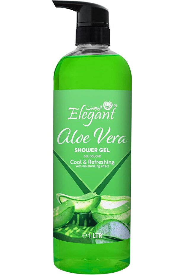 Elegant Shower Gel | Aloe Vera | 1 Liter | Rejuvenating Body Wash by Elegant