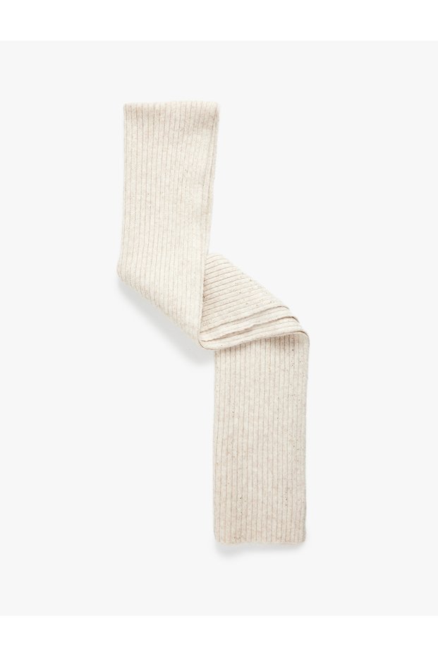 Long Knit Textured Scarf