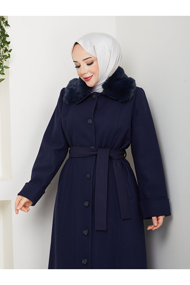 معطف كبير الحجم بأزرار - 2