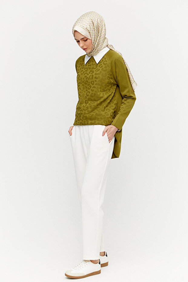 Rahat Kesim Örme Pantolon - 3