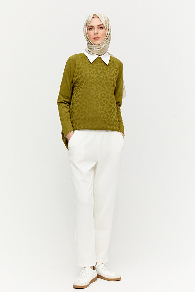 Rahat Kesim Örme Pantolon - 2