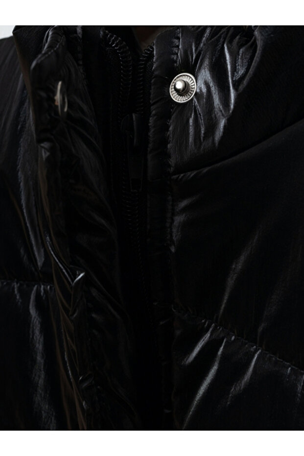 Basic Dik Yaka Kolsuz Şişme Yelek - 3