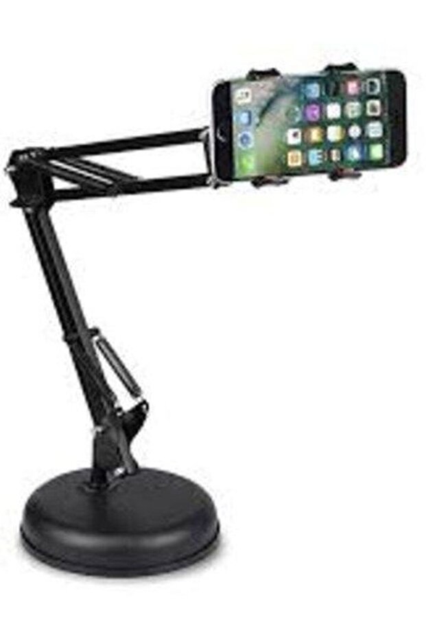 حامل جوال احترافي بقاعدة حلقية ثابتة باللون الأسود - 1