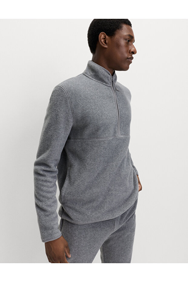 Yarım Fermuarlı Sweatshirt - 5