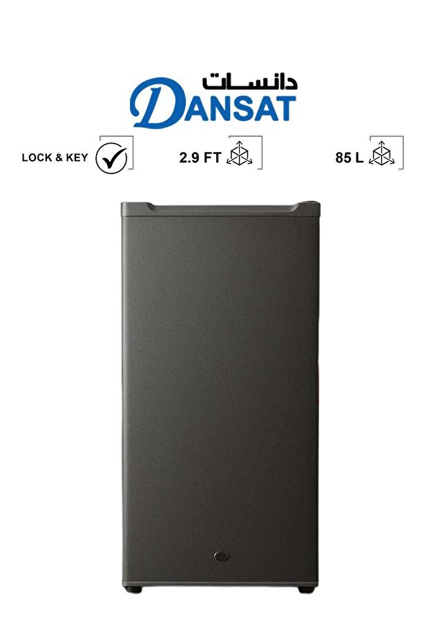 ثلاجة باب واحد - 2.9 قدم (85 لترًا) - فضي داكن - DAN140SR