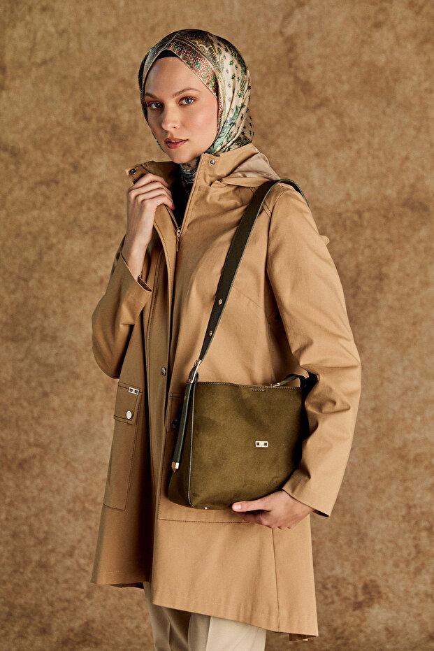 Çıkarılabilir Kapüşonlu Pamuklu Kap - 1