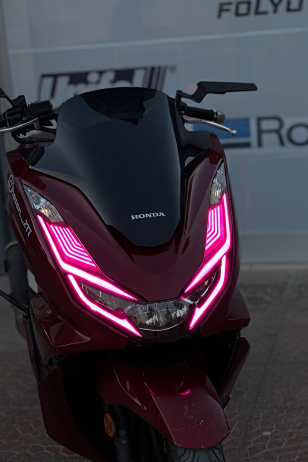 Thick Full Covered Headlight Design Film Sticker Set for Honda Pcx (2021-2022-2023-2024 Model)