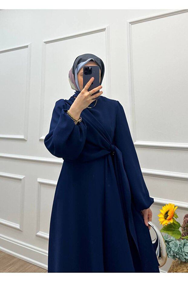 Asude Crepe Fabric Dress
