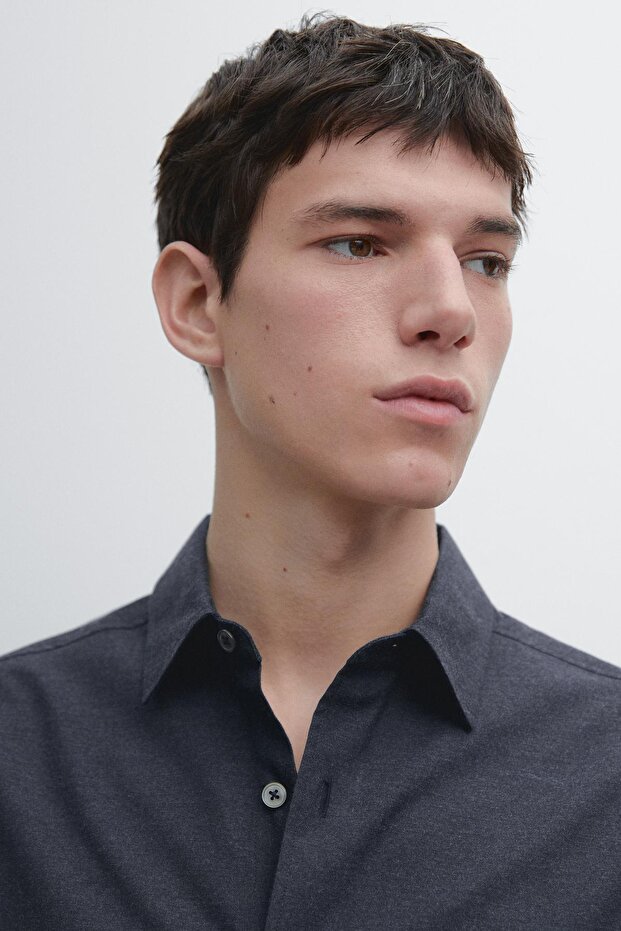 Melanj oxford gömlek - 3