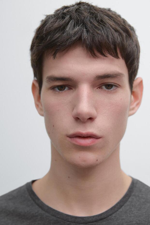 Kısa kollu melanj t-shirt - 3