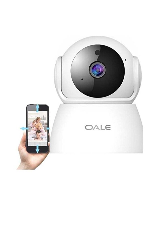 iHome 01 360° Security Camera with Dual Tracking, Motion Detection, Night Vision, Audio Support
