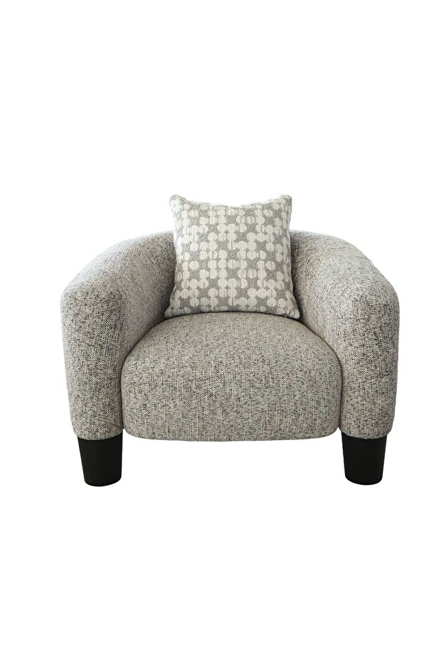 Retrova 1 Seater Fabric Sofa - Beige, Durable Solid Wood Frame, 101x92x71cm, 2 Year Warranty