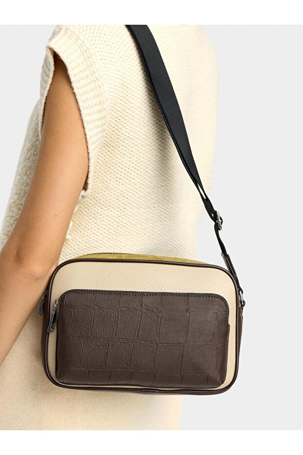 Patchwork Çapraz Askılı Çanta - 1