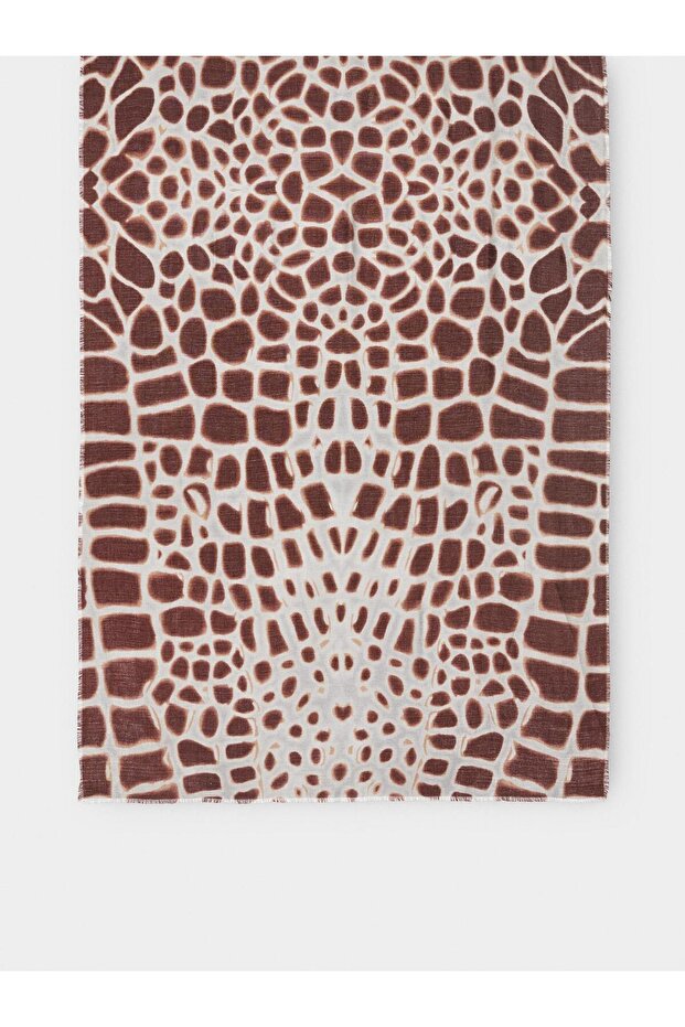 Yün Desenli Fular - 3