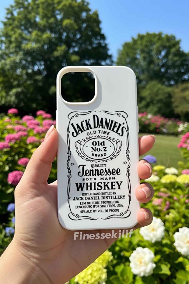 iPhone 15 Compatible Jack Design Printed White Launch Case - 1