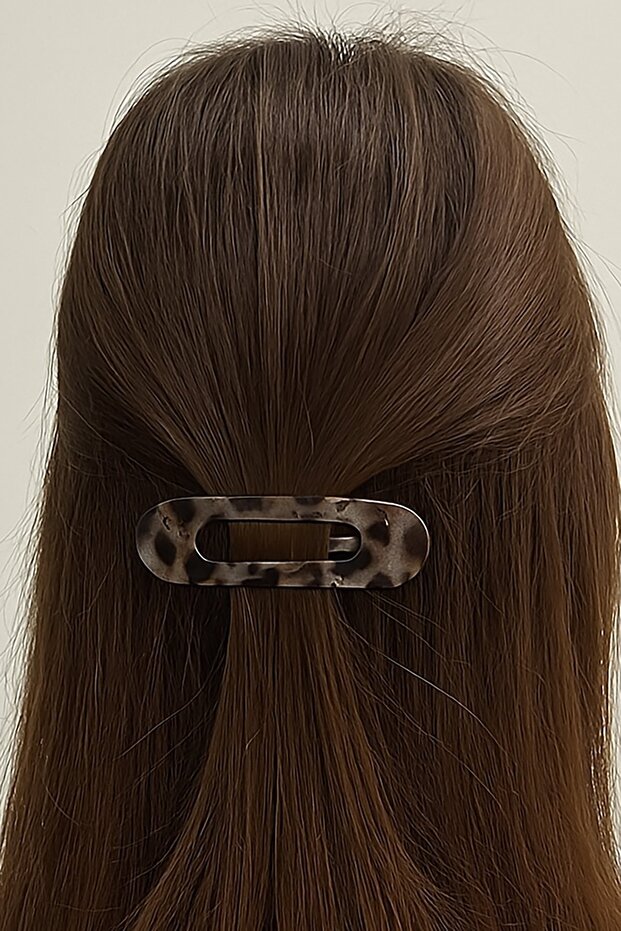 Brown Leopard Patterned Collar Buckle - 2