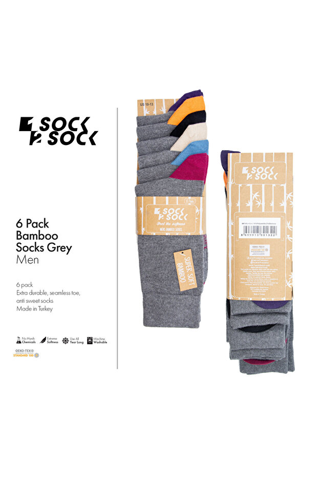 6'Lı Bambu Çorap - 1
