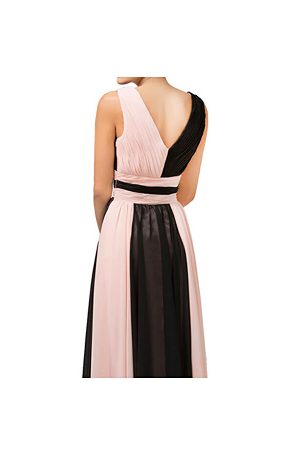 Rochie lunga Adriene bicolora - 3