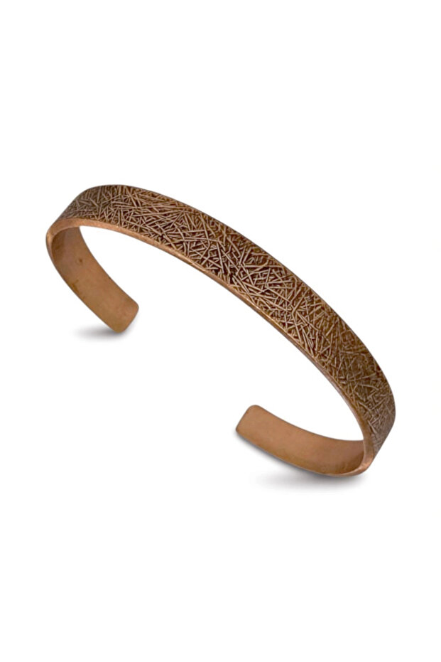 سوار نحاسي منقوش بخطوط مختلطة - 2