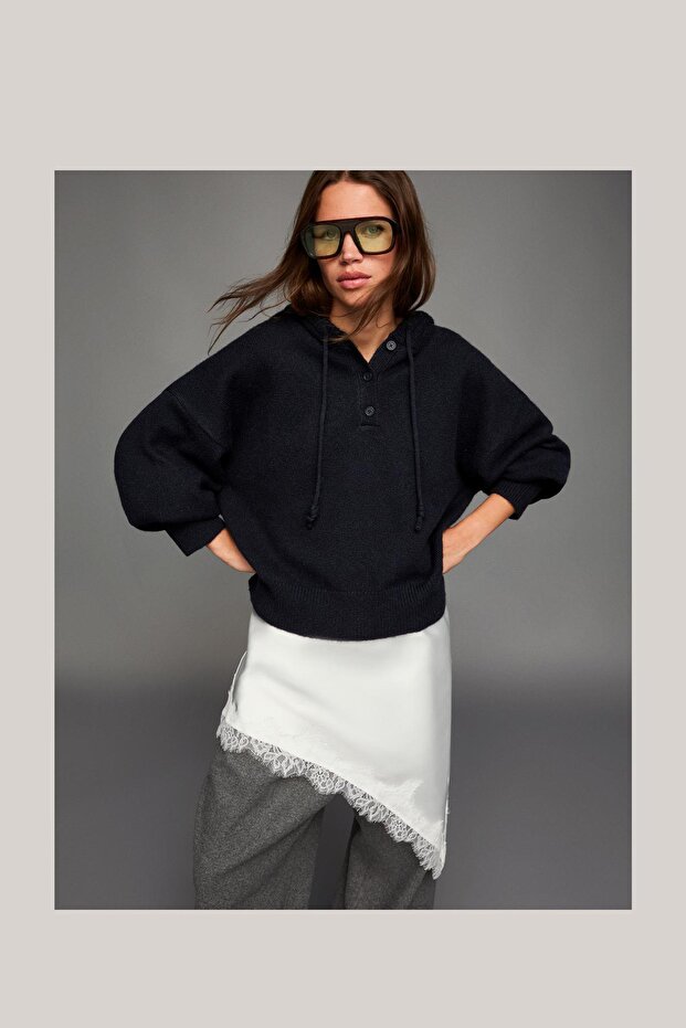 Kapüşonlu sweatshirt - 5