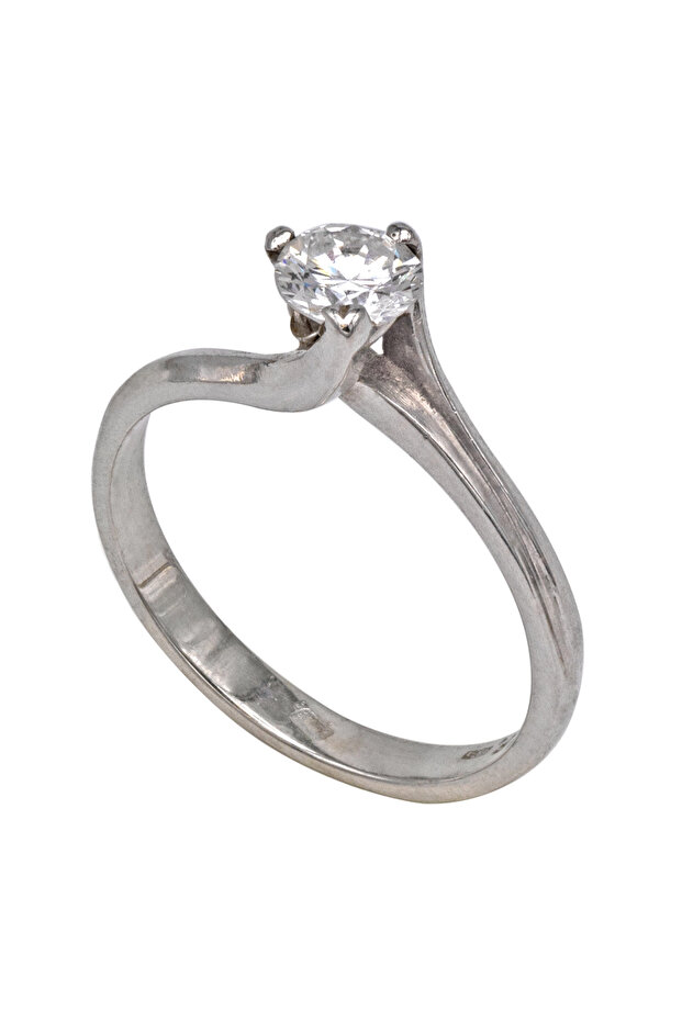 14K Gold Ring with Diamond - 1