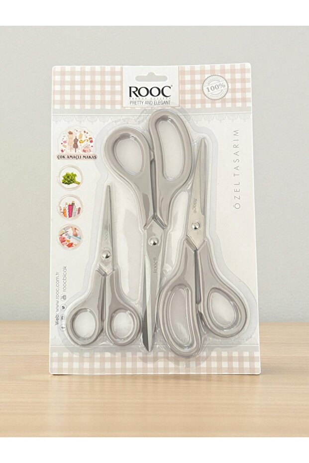 مجموعة مقصات متعددة الأغراض من روك مكونة من 3 قطع - 4