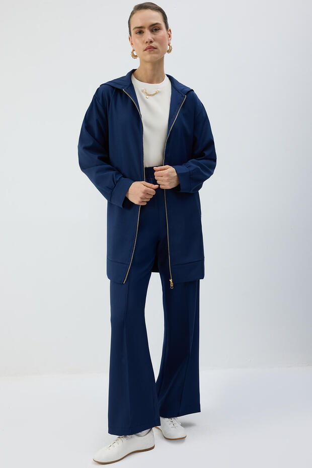 Zippered Hooded jacket