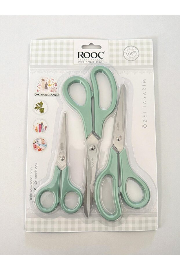 مجموعة مقصات متعددة الأغراض من روك مكونة من 3 قطع - 2