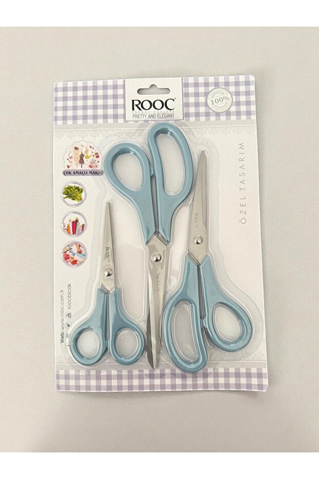 مجموعة مقصات متعددة الأغراض من روك مكونة من 3 قطع - 3