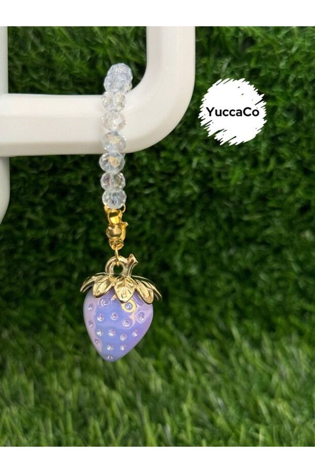 Strawberry Thermos Ornament/Strawberry Thermos Charm/Bag Charm