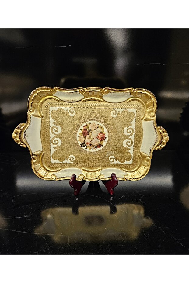 Rose Tray Small Gold 31cm X 19 cm Rose Tray Small Gold