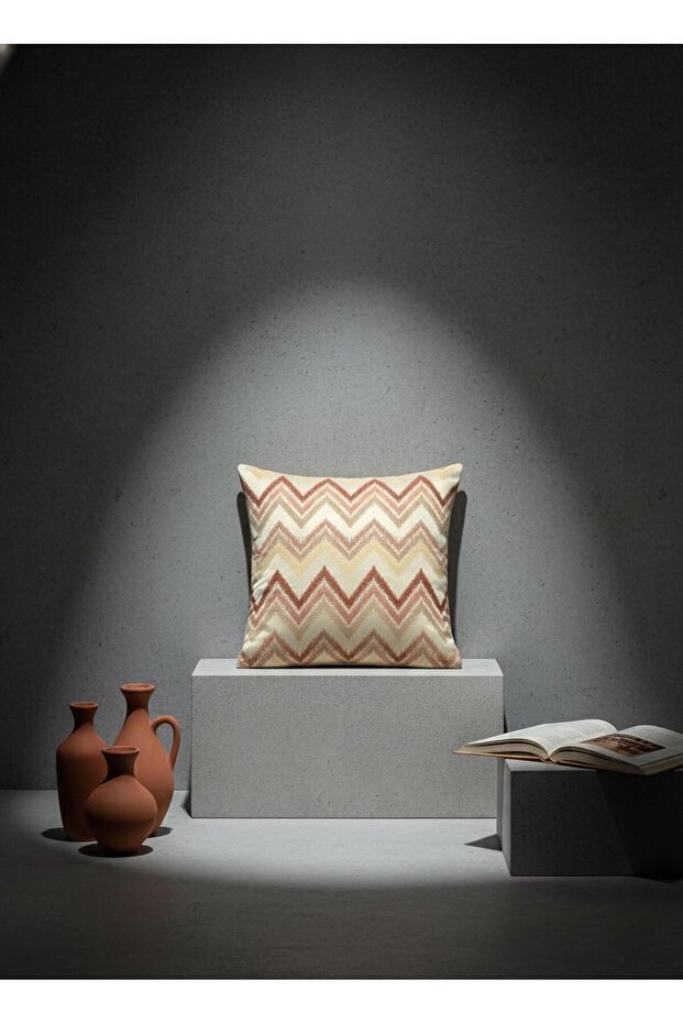 غطاء وسادة منقوش بنمط متعرج من زينيث - 1