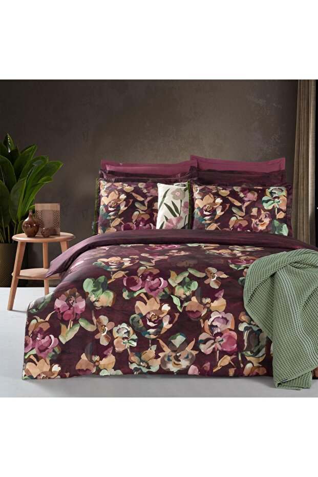 Esperado Single Size 100% Cotton Satin'300 Tc' Duvet Cover Set