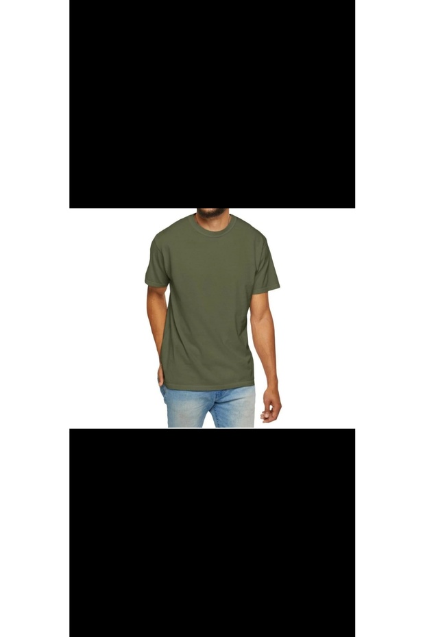 Men's T-Shirt Crew Neck Plain Stretchy