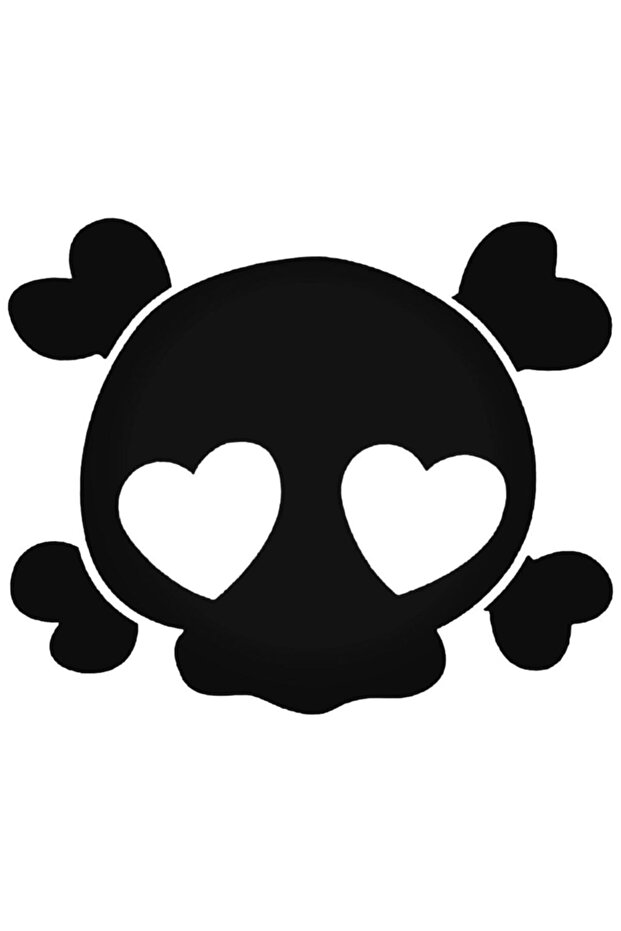 ملصق سيارة جمجمة - 1