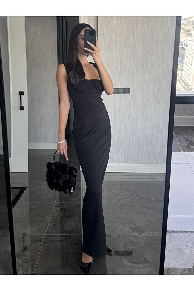 Pullu Siyah Çanta - 3