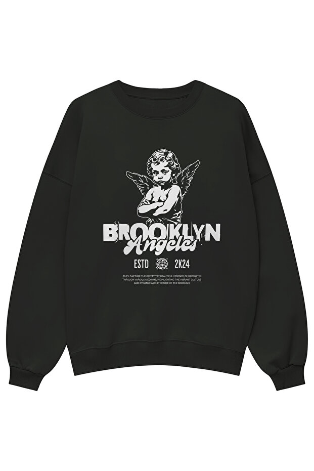 Brooklyn Angeles Printed Unisex Oversized Sweatshirt