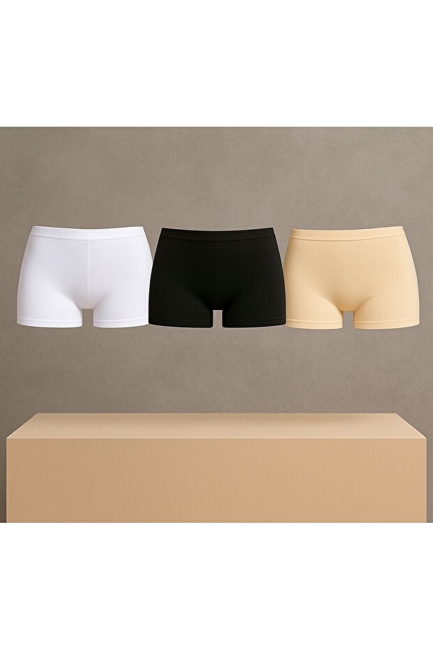 Modal 3 Adet Kadın Boxer Şort L2İK2E5N - 1