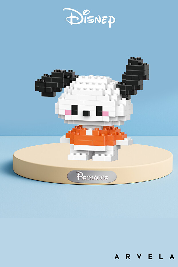 Mini Blok Pochacco Set – Micro Building Toy Style Cute Character Figure Toy