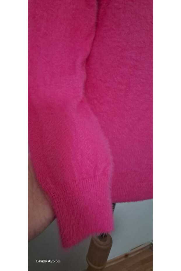 pembe triko tunik bluz - 3