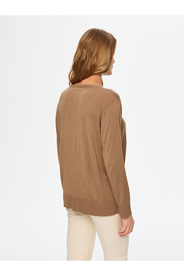 Bisiklet Yaka Basic Triko Bluz W26TRB021 - 3