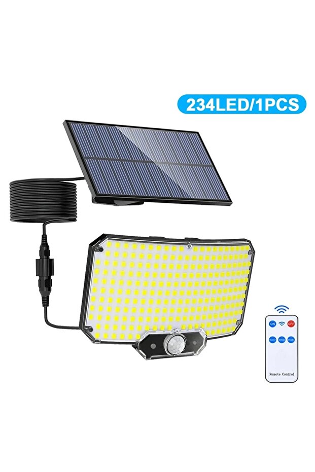 234 LED 15000LM Irradiation 500㎡ Solar Light for Outdoor Sunlight Motion Sensor IP65 Waterproof Gard